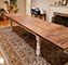 Though newly constructed, our farm tables easily bring you back in time.  Many styles and finishes are available. 