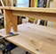 Sturdy and handmade, these mission style benches may accompany our farm tables.  