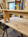 Sturdy and handmade, these mission style benches may accompany our farm tables.  