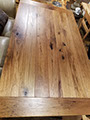 Choose your dimensions, wood finish and style for a special and unique farm table.
