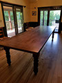 This table is right at home in an eat in kitchen.
