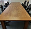 Ideal for board rooms and meetingrooms, custom farm tables may be constructed to suit in size, dimensions, wood and finish.