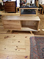 Add storage space to your livingroom with this custom coffee cabinet.  