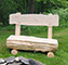 Simple and elegant bench custom build and only available at Afordable Custom Farm Tables