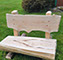 Simple and elegant bench custom build and only available at Afordable Custom Farm Tables