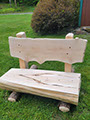 Simple and elegant bench custom build and only available at Afordable Custom Farm Tables