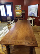 This table has an finer finish that birngs the beauty of the wood to life.