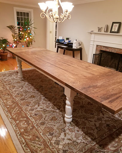 In building custom tables to suit, we sometimes build that are very long.  Interested in custom tables? Please contact us for further details.